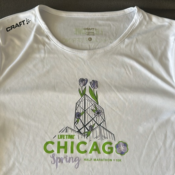Craft Women’s Lifetime Chicago Spring Half Marathon Tee Shirt - Picture 1 of 4